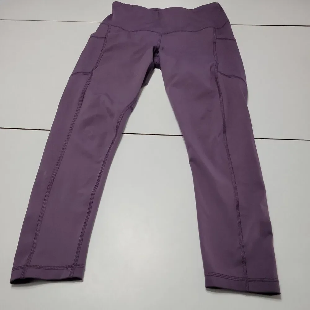 Reflux Pant Women Medium Full Length Leggings Purple Card Pocket Stretch 90 Degr